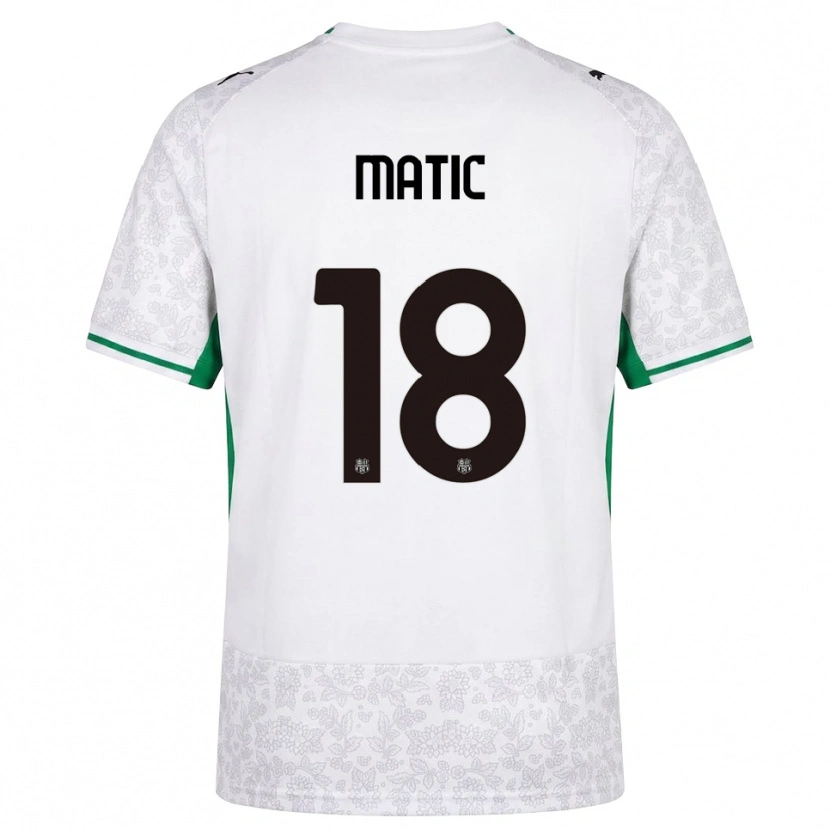Danxen Dames Nemanja Matić #18 Wit Zwart Groen Uitshirt Uittenue 2026/27 T-Shirt