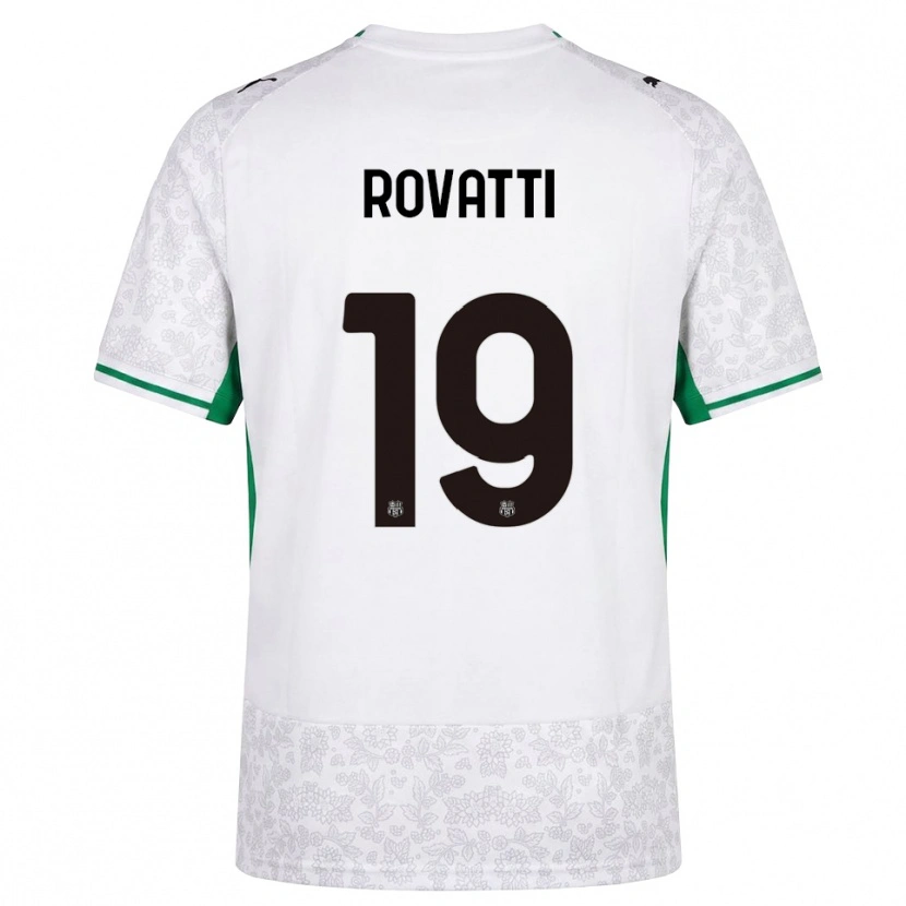 Danxen Dames Matteo Rovatti #19 Wit Zwart Groen Uitshirt Uittenue 2026/27 T-Shirt