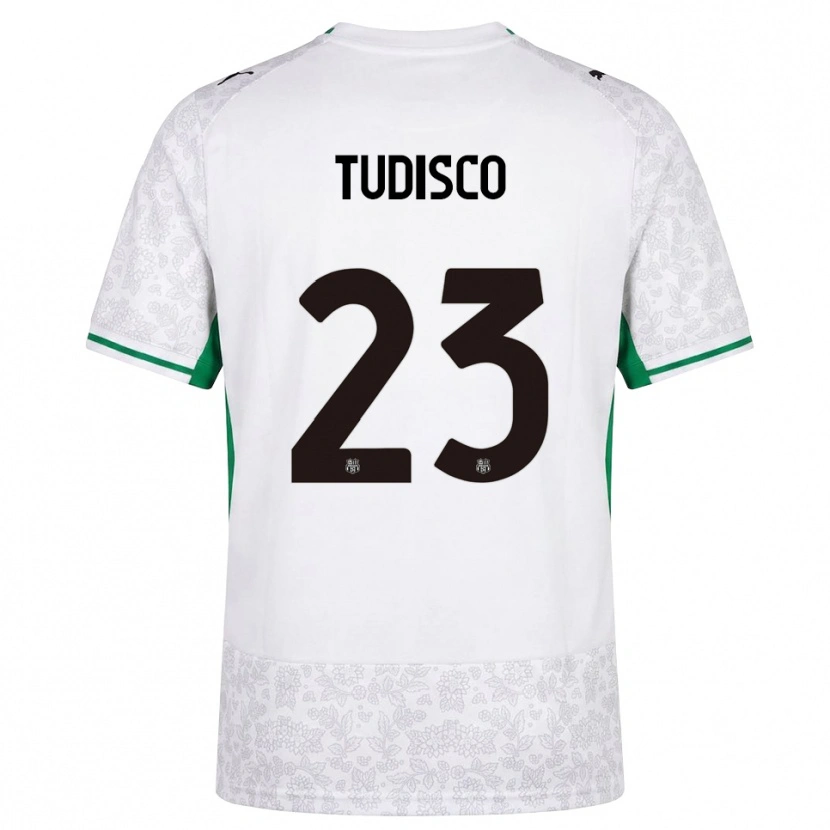 Danxen Dames Giorgia Tudisco #23 Wit Zwart Groen Uitshirt Uittenue 2026/27 T-Shirt