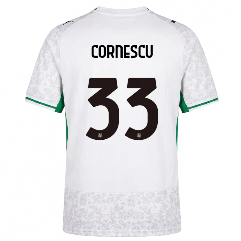 Danxen Dames Iustin Cornescu #33 Wit Zwart Groen Uitshirt Uittenue 2026/27 T-Shirt