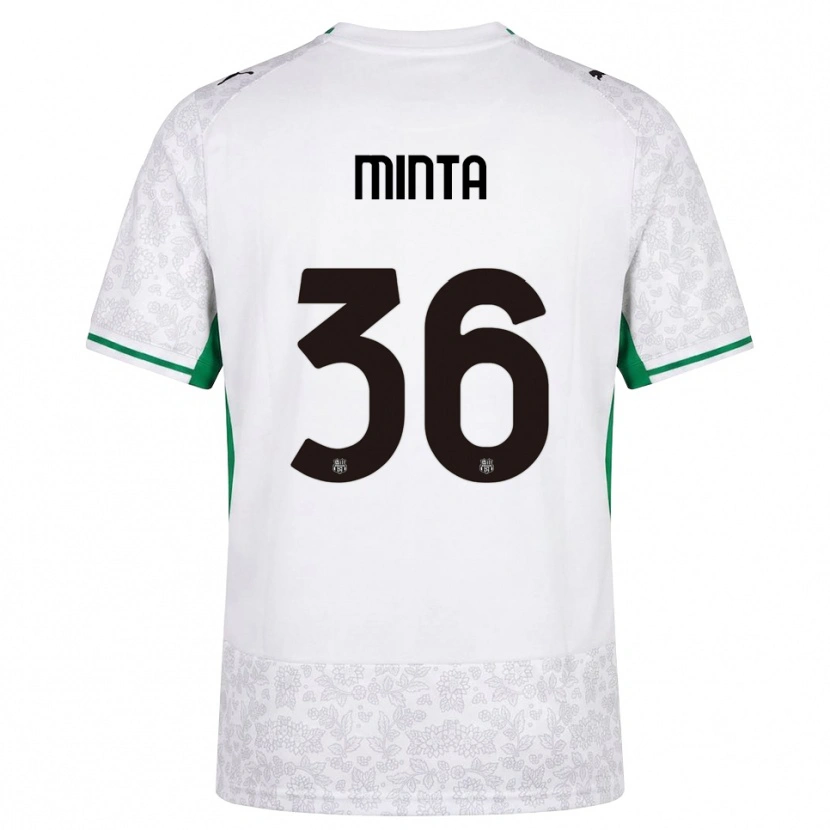 Danxen Dames Amoako Minta #36 Wit Zwart Groen Uitshirt Uittenue 2026/27 T-Shirt
