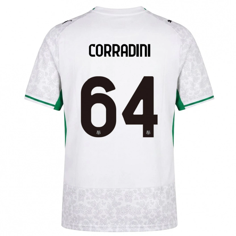 Danxen Dames Francesco Corradini #64 Wit Zwart Groen Uitshirt Uittenue 2026/27 T-Shirt