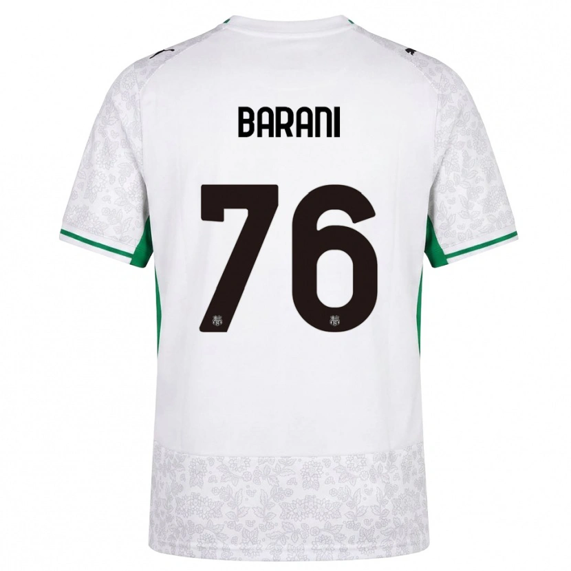 Danxen Dames Luca Barani #76 Wit Zwart Groen Uitshirt Uittenue 2026/27 T-Shirt