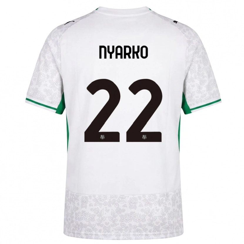 Danxen Dames Lorenzo Nyarko #22 Wit Zwart Groen Uitshirt Uittenue 2026/27 T-Shirt