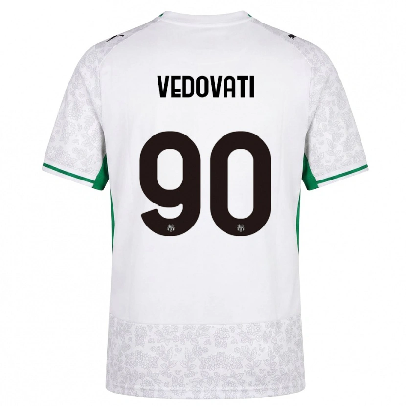 Danxen Dames Gabriele Vedovati #90 Wit Zwart Groen Uitshirt Uittenue 2026/27 T-Shirt