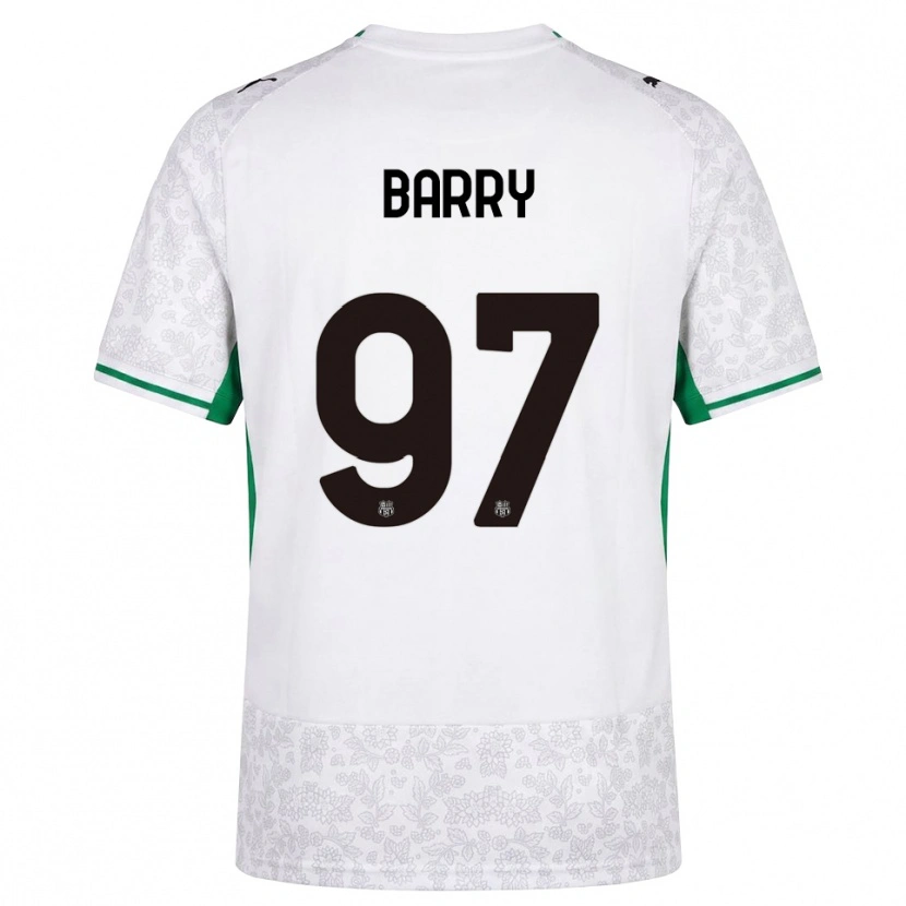 Danxen Dames Omar Barry #97 Wit Zwart Groen Uitshirt Uittenue 2026/27 T-Shirt