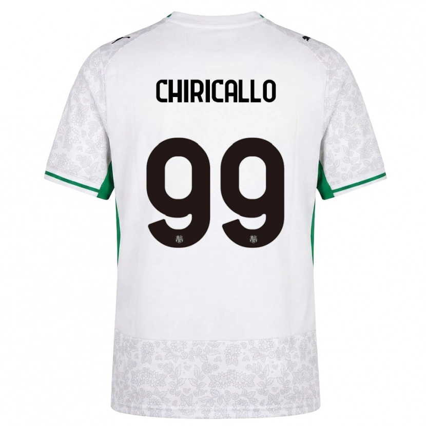 Danxen Dames Giovanni Chiricallo #99 Wit Zwart Groen Uitshirt Uittenue 2026/27 T-Shirt