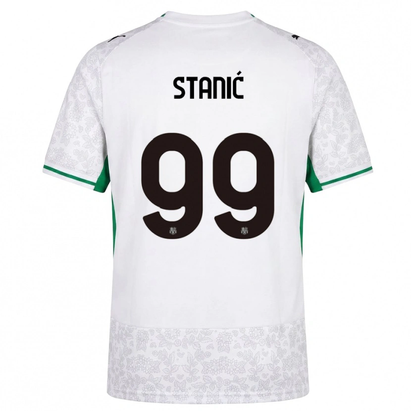 Danxen Dames Paulina Stanić #99 Wit Zwart Groen Uitshirt Uittenue 2026/27 T-Shirt