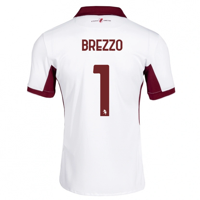 Danxen Dames Matteo Brezzo #1 Bordeauxrood Wit Rood Uitshirt Uittenue 2026/27 T-Shirt