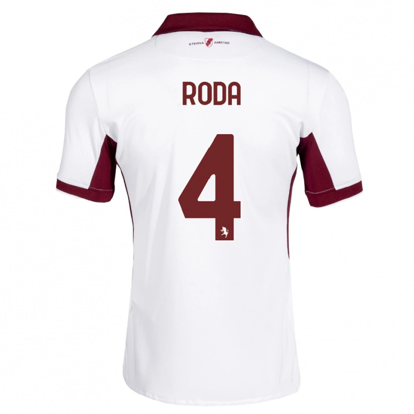 Danxen Dames Alex Roda #4 Bordeauxrood Wit Rood Uitshirt Uittenue 2026/27 T-Shirt