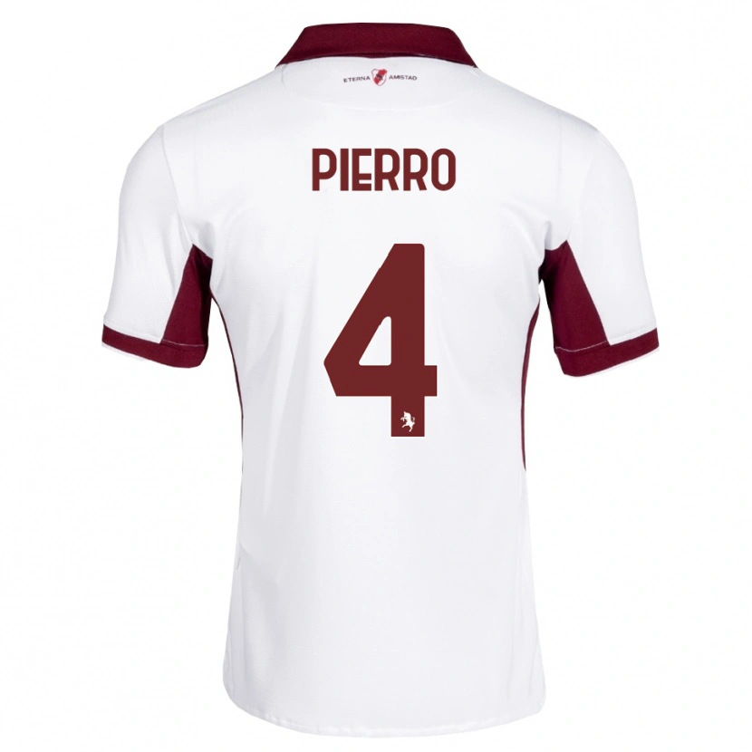 Danxen Dames Dennis Pierro #4 Bordeauxrood Wit Rood Uitshirt Uittenue 2026/27 T-Shirt