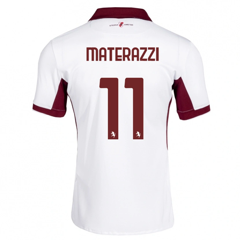 Danxen Dames Gianfilippo Materazzi #11 Bordeauxrood Wit Rood Uitshirt Uittenue 2026/27 T-Shirt