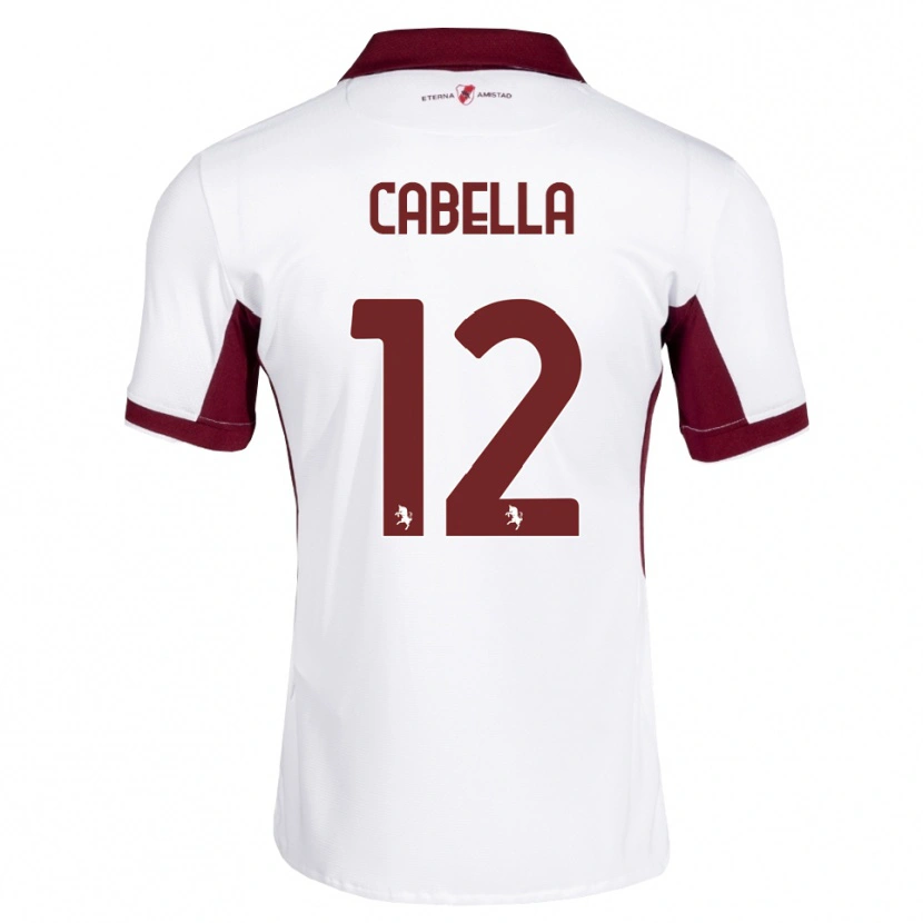 Danxen Dames Matteo Cabella #12 Bordeauxrood Wit Rood Uitshirt Uittenue 2026/27 T-Shirt