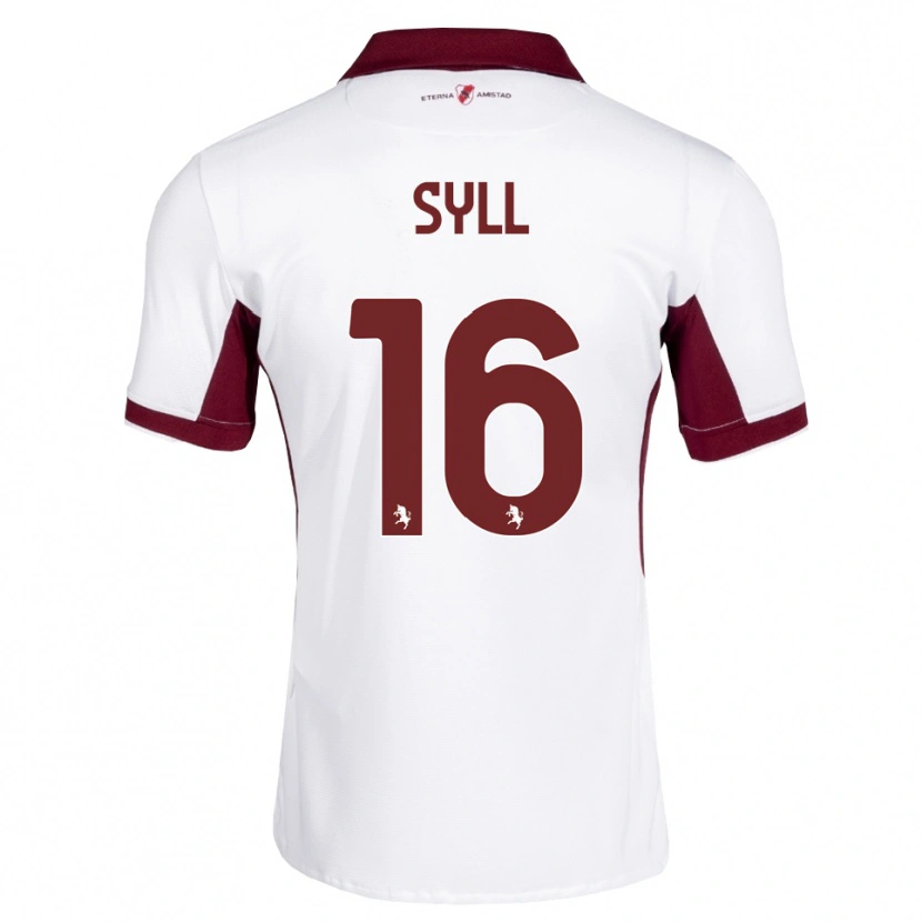Danxen Dames Omar Syll #16 Bordeauxrood Wit Rood Uitshirt Uittenue 2026/27 T-Shirt