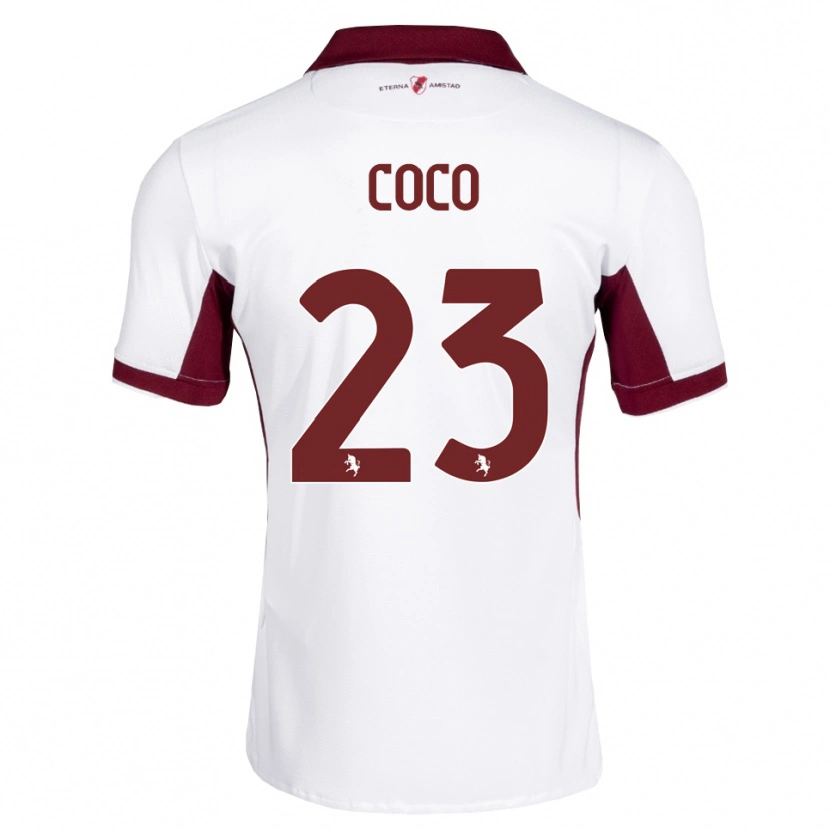 Danxen Dames Saúl Coco #23 Bordeauxrood Wit Rood Uitshirt Uittenue 2026/27 T-Shirt