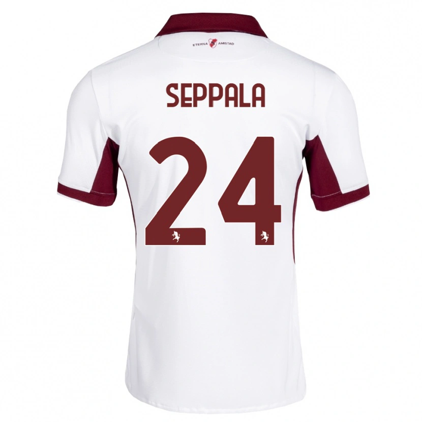 Danxen Dames Rosa Lappi-Seppälä #24 Bordeauxrood Wit Rood Uitshirt Uittenue 2026/27 T-Shirt