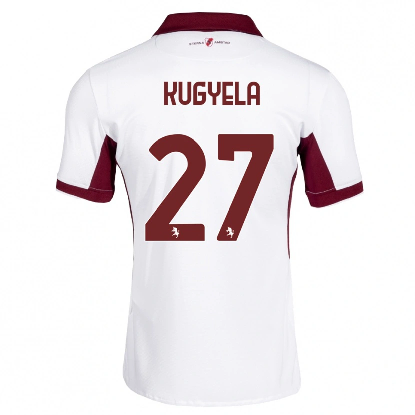 Danxen Dames Zalán Kugyela #27 Bordeauxrood Wit Rood Uitshirt Uittenue 2026/27 T-Shirt