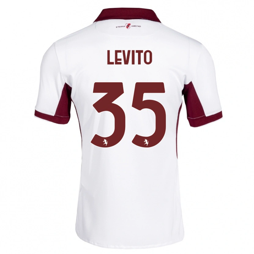 Danxen Dames Isabeau Levito #35 Bordeauxrood Wit Rood Uitshirt Uittenue 2026/27 T-Shirt