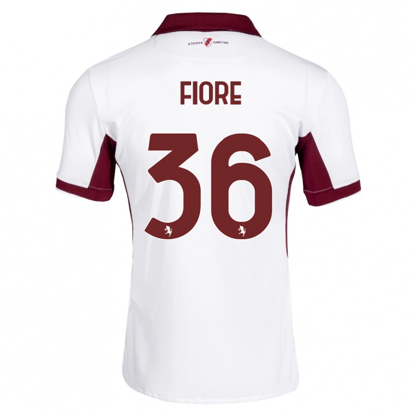 Danxen Dames Jean Fiore #36 Bordeauxrood Wit Rood Uitshirt Uittenue 2026/27 T-Shirt