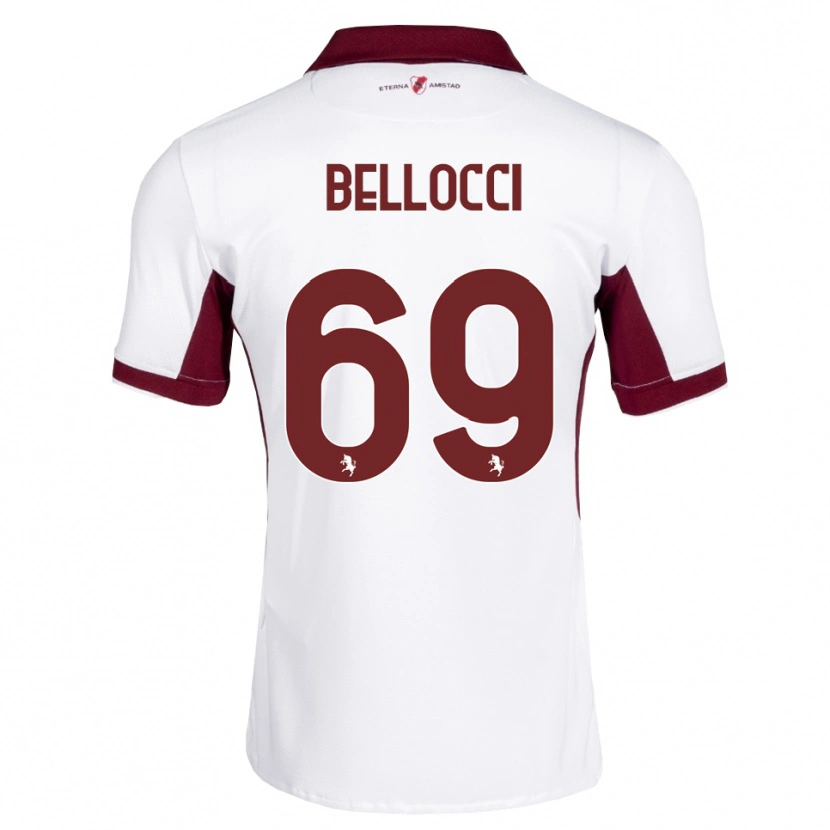 Danxen Dames Andrea Bellocci #69 Bordeauxrood Wit Rood Uitshirt Uittenue 2026/27 T-Shirt