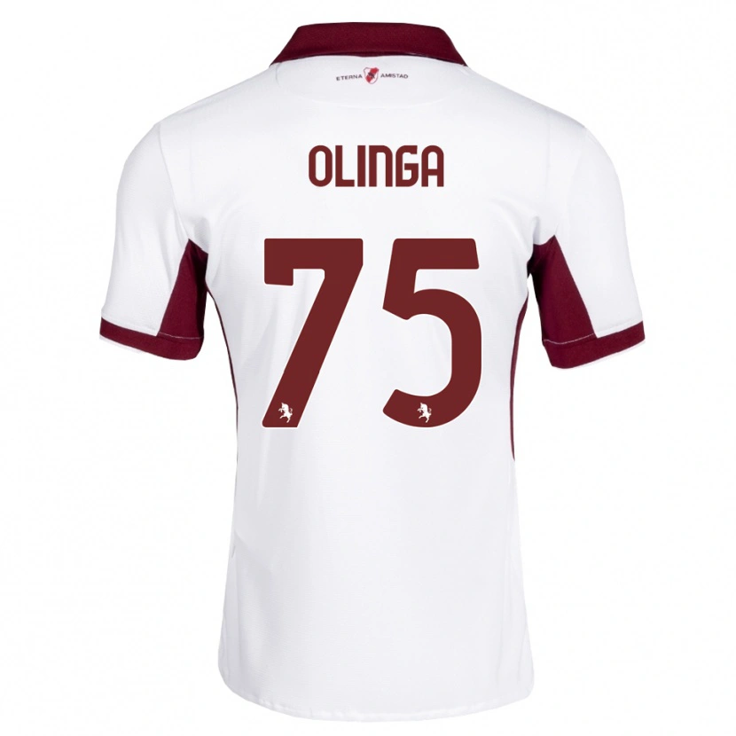 Danxen Dames Kenny Liema Olinga #75 Bordeauxrood Wit Rood Uitshirt Uittenue 2026/27 T-Shirt