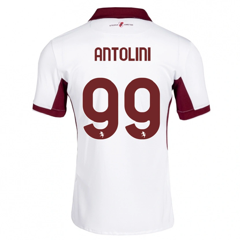 Danxen Dames Jacopo Antolini #99 Bordeauxrood Wit Rood Uitshirt Uittenue 2026/27 T-Shirt