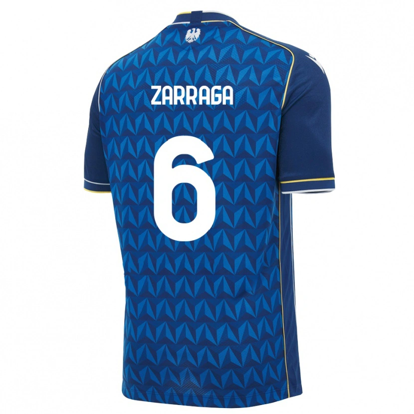 Danxen Dames Oier Zarraga #6 Koninklijk Blauw Wit Blauw Uitshirt Uittenue 2026/27 T-Shirt
