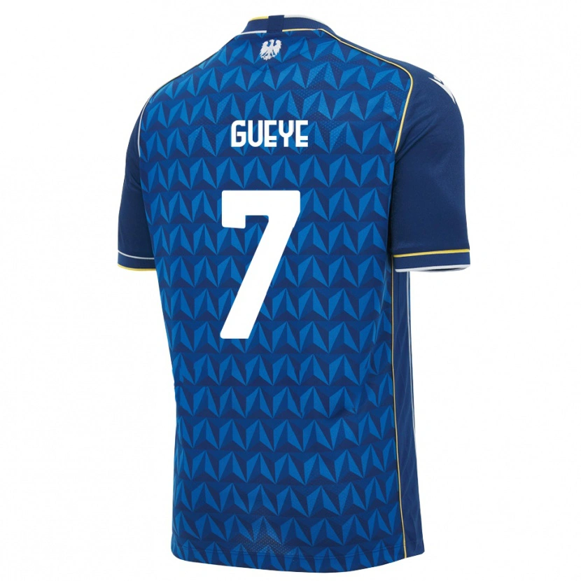 Danxen Dames Idrissa Gueye #7 Koninklijk Blauw Wit Blauw Uitshirt Uittenue 2026/27 T-Shirt