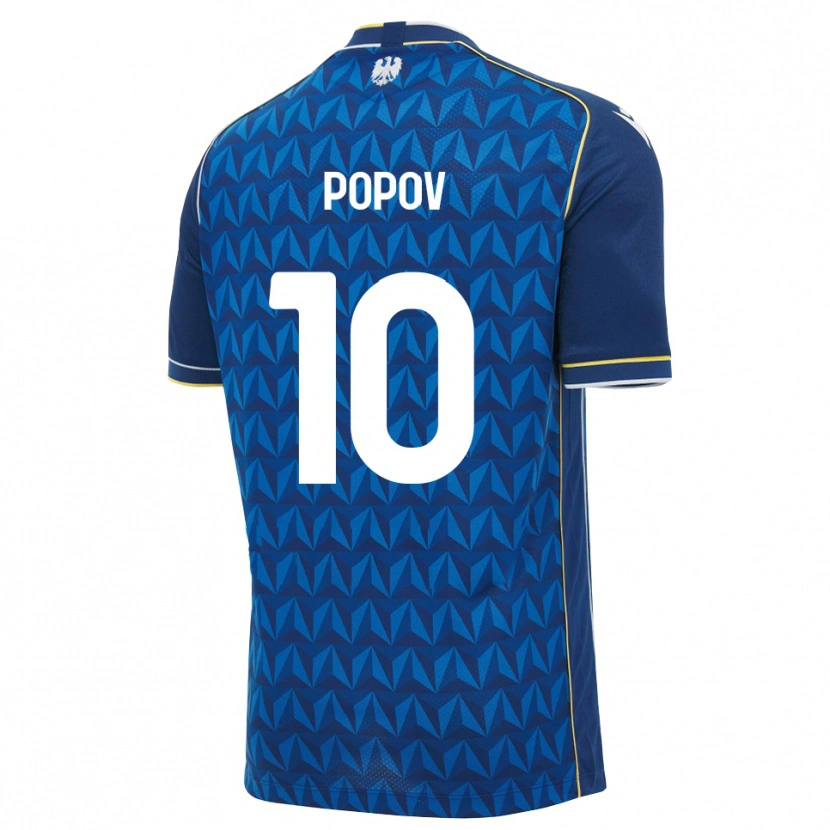 Danxen Dames Nikolay Popov #10 Koninklijk Blauw Wit Blauw Uitshirt Uittenue 2026/27 T-Shirt