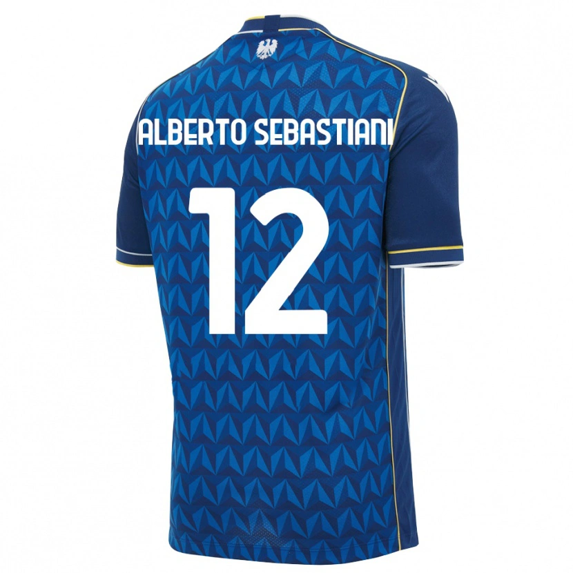 Danxen Dames José Alberto Sebastiani #12 Koninklijk Blauw Wit Blauw Uitshirt Uittenue 2026/27 T-Shirt