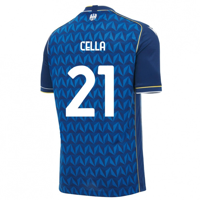 Danxen Dames Leonardo Cella #21 Koninklijk Blauw Wit Blauw Uitshirt Uittenue 2026/27 T-Shirt