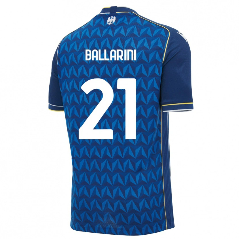 Danxen Dames Marco Ballarini #21 Koninklijk Blauw Wit Blauw Uitshirt Uittenue 2026/27 T-Shirt