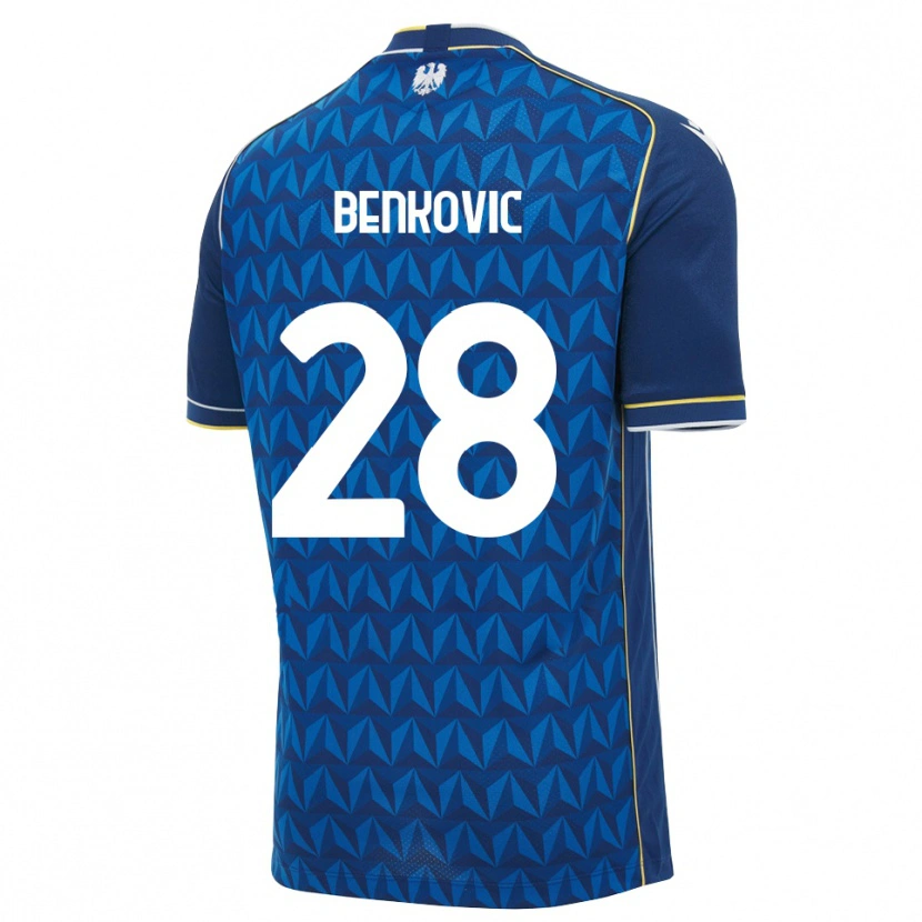 Danxen Dames Filip Benkovic #28 Koninklijk Blauw Wit Blauw Uitshirt Uittenue 2026/27 T-Shirt