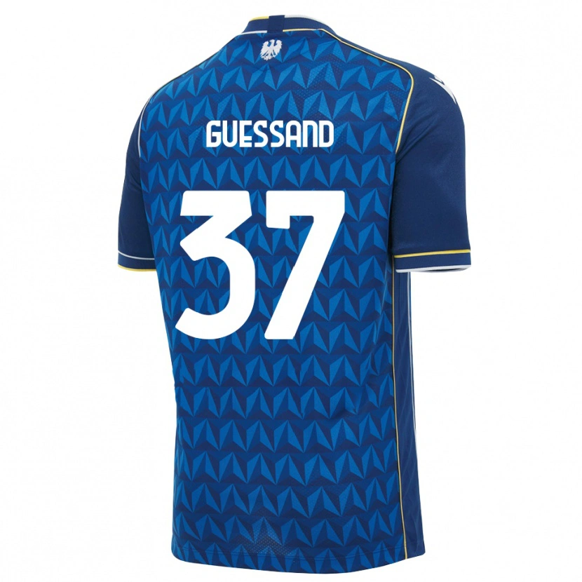 Danxen Dames Axel Guessand #37 Koninklijk Blauw Wit Blauw Uitshirt Uittenue 2026/27 T-Shirt