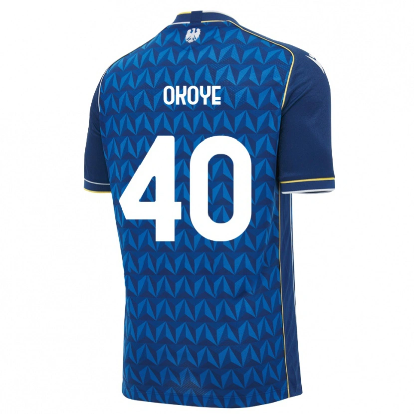 Danxen Dames Maduka Okoye #40 Koninklijk Blauw Wit Blauw Uitshirt Uittenue 2026/27 T-Shirt