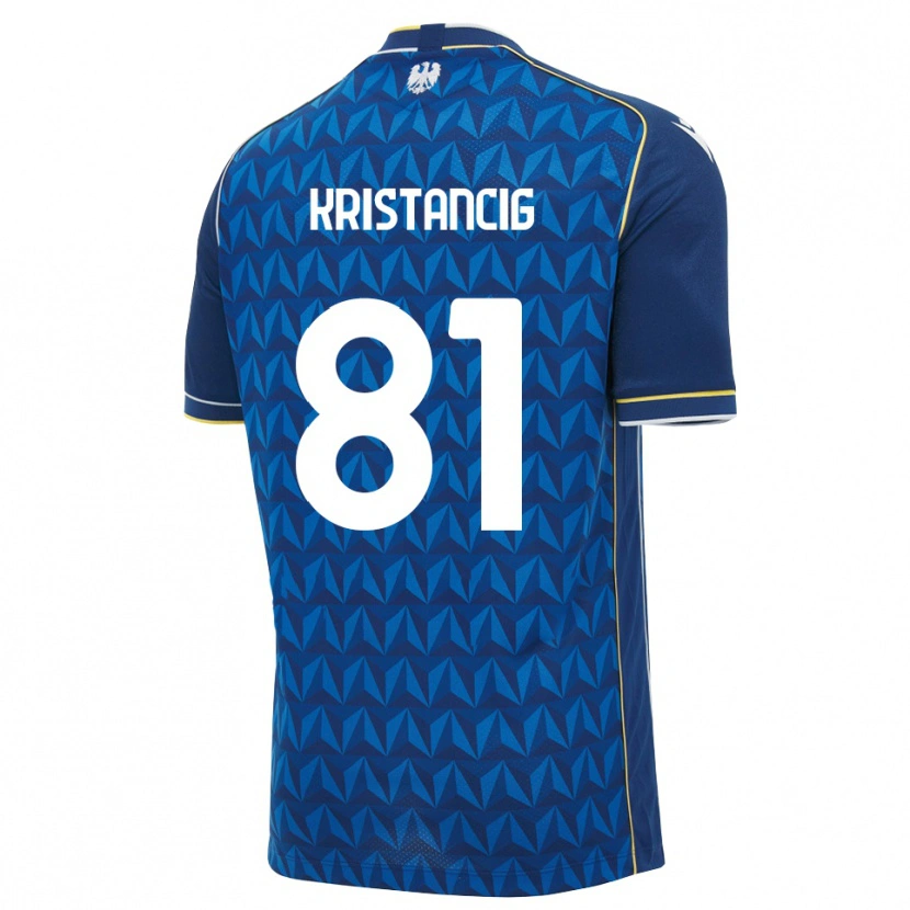 Danxen Dames Luca Kristancig #81 Koninklijk Blauw Wit Blauw Uitshirt Uittenue 2026/27 T-Shirt