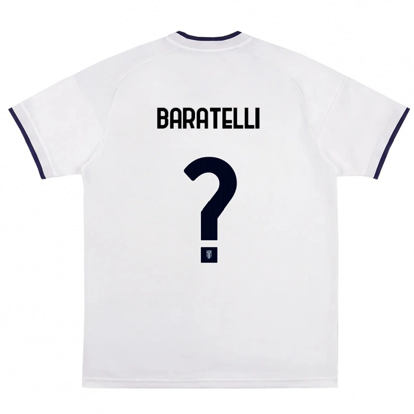 Danxen Dames Mattia Baratelli #0 Wit Rood Koninklijk Blauw Uitshirt Uittenue 2026/27 T-Shirt