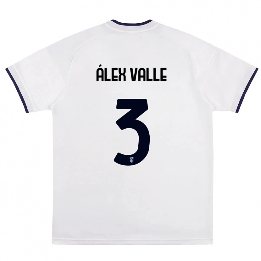 Danxen Dames Álex Valle #3 Wit Rood Koninklijk Blauw Uitshirt Uittenue 2026/27 T-Shirt