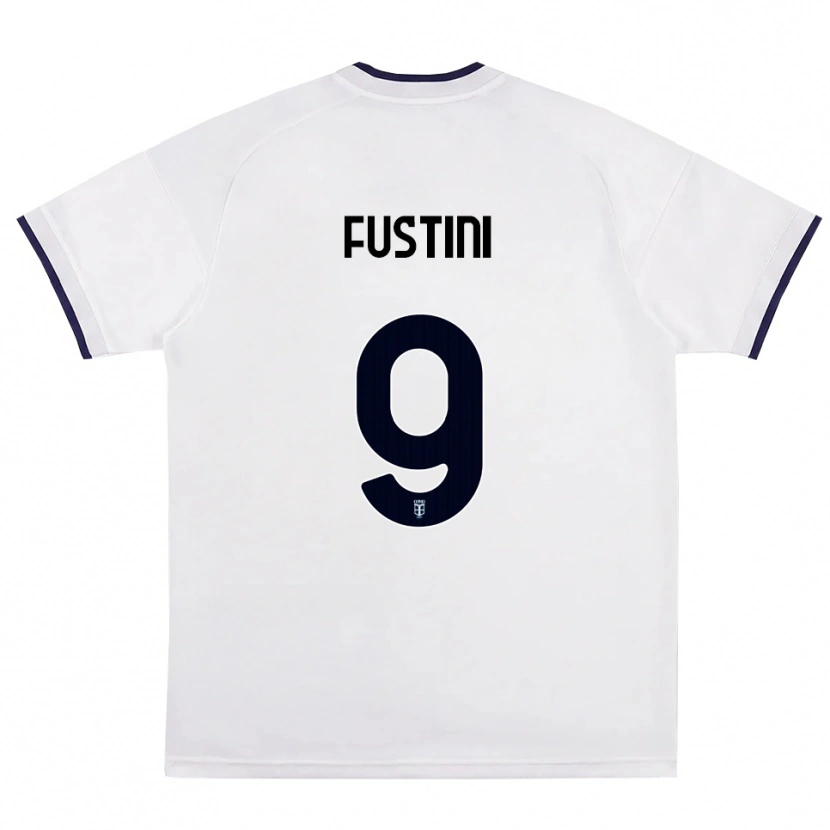 Danxen Dames Kevin Fustini #9 Wit Rood Koninklijk Blauw Uitshirt Uittenue 2026/27 T-Shirt