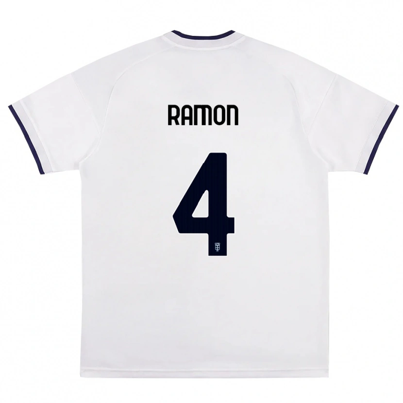 Danxen Dames Jacobo Ramón #4 Wit Rood Koninklijk Blauw Uitshirt Uittenue 2026/27 T-Shirt