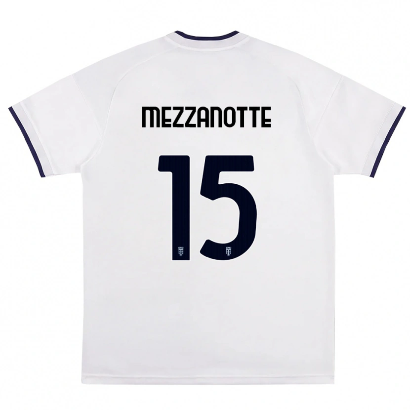 Danxen Dames Davide Mezzanotte #15 Wit Rood Koninklijk Blauw Uitshirt Uittenue 2026/27 T-Shirt
