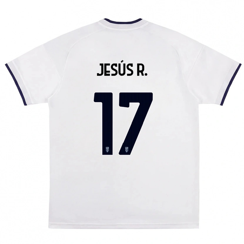 Danxen Dames Jesús Rodríguez #17 Wit Rood Koninklijk Blauw Uitshirt Uittenue 2026/27 T-Shirt