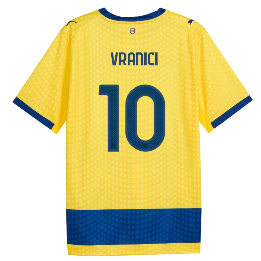 Danxen Dames Dean Vranici #10 Geel Blauw Zwart Uitshirt Uittenue 2026/27 T-Shirt