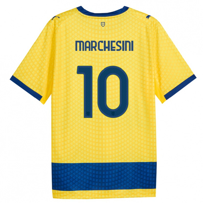 Danxen Dames Cosimo Marchesini #10 Geel Blauw Zwart Uitshirt Uittenue 2026/27 T-Shirt