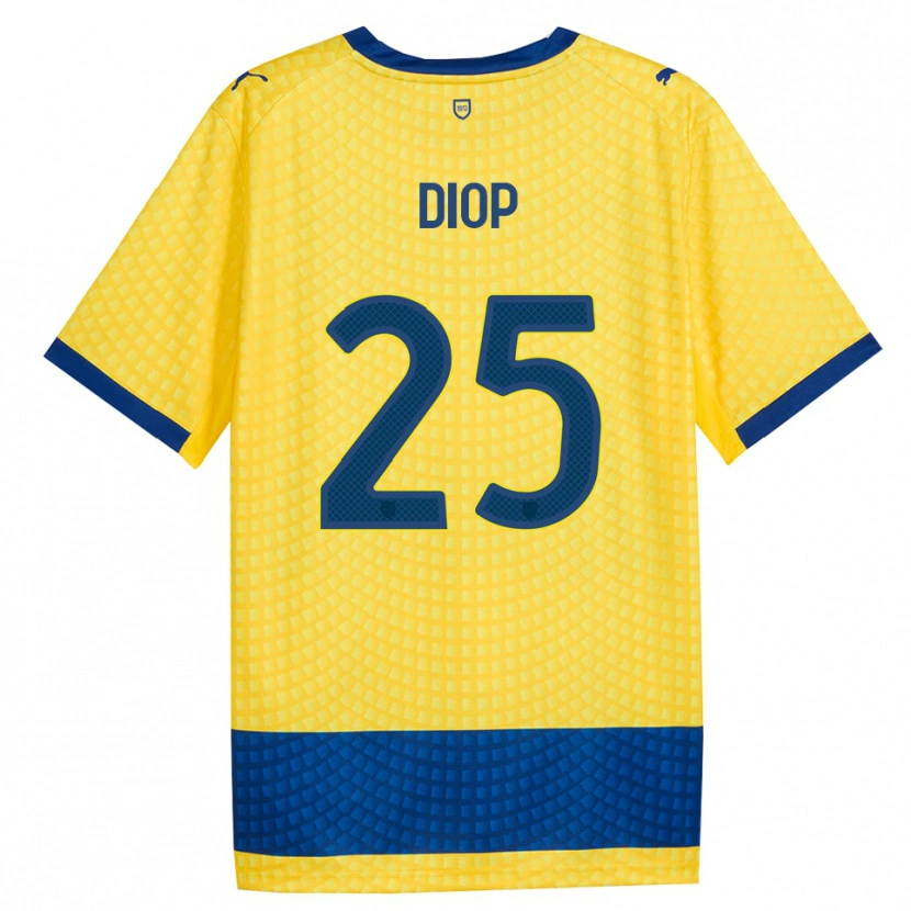 Danxen Dames Doro Diop #25 Geel Blauw Zwart Uitshirt Uittenue 2026/27 T-Shirt