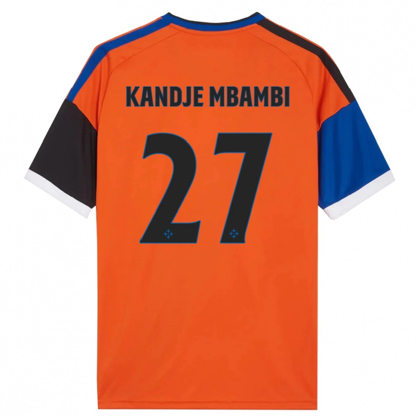 Danxen Dames Jeremy Mbambi #27 Oranje Blauw Zwart Wit Uitshirt Uittenue 2026/27 T-Shirt
