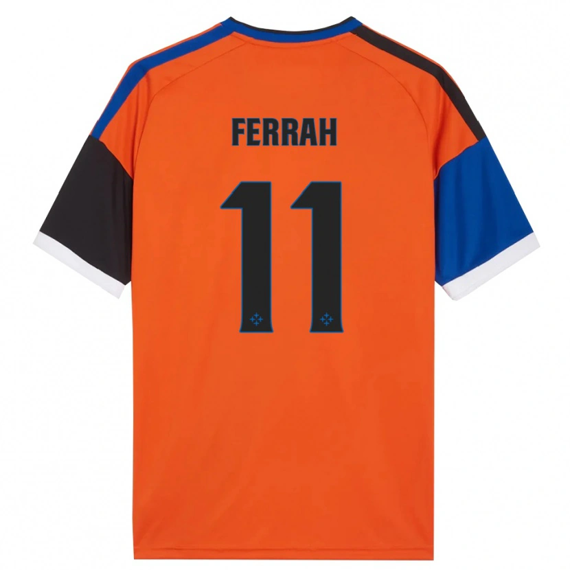 Danxen Dames Ichem Ferrah #11 Oranje Blauw Zwart Wit Uitshirt Uittenue 2026/27 T-Shirt