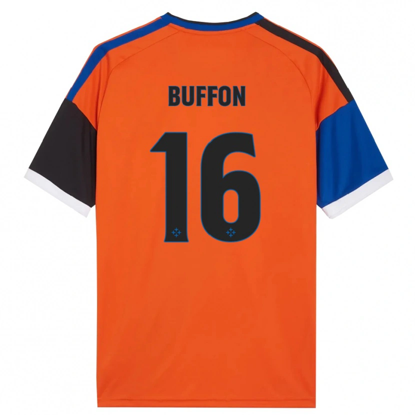 Danxen Dames Louis Buffon #16 Oranje Blauw Zwart Wit Uitshirt Uittenue 2026/27 T-Shirt