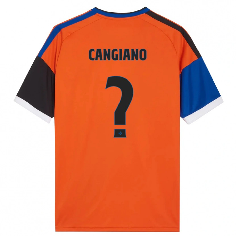 Danxen Dames Cristian Cangiano #0 Oranje Blauw Zwart Wit Uitshirt Uittenue 2026/27 T-Shirt