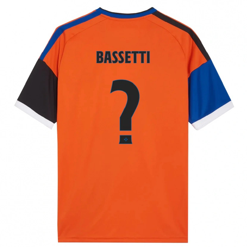 Danxen Dames Giovanni Bassetti #0 Oranje Blauw Zwart Wit Uitshirt Uittenue 2026/27 T-Shirt